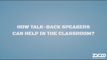 How can the Zycoo two-way speakers help in school classrooms?