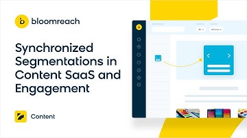 Bloomreach Content | Synchronized Segmentations in Content SaaS and Engagement