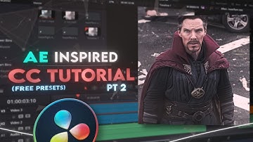 AE INSPIRED 4K CC TUTORIAL PT2 (+free presets) | Davinci Resolve Tutorial