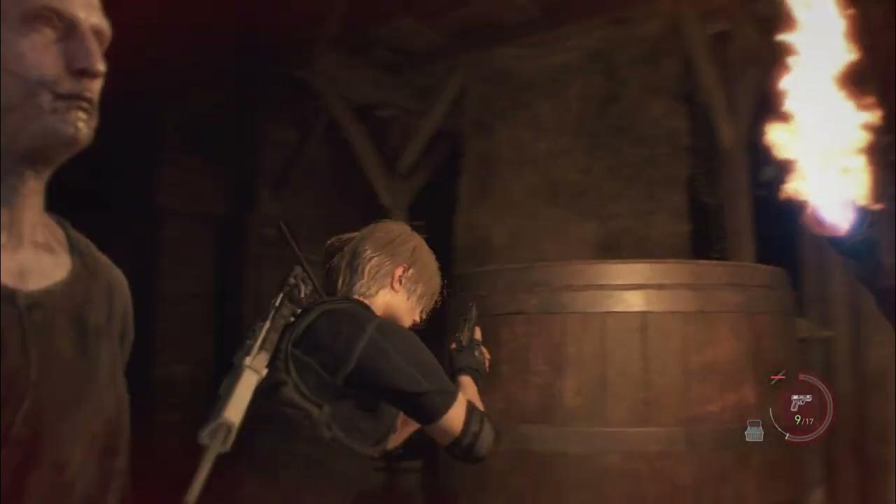 Resident Evil 4 Remake Chapter 8 Wine Cellar Defeat Red Shaman