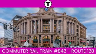 MBTA Commuter Rail Train 842 - Route 128 Last Call Announcements at South Station