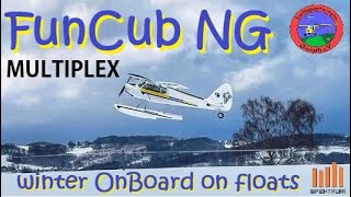 Multiplex FunCub NG - winter onboard on floats