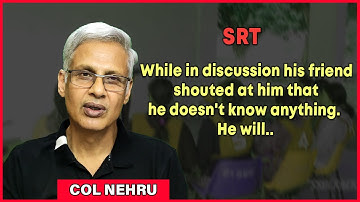 Analyzing SRT Responses of a NFA Student | Col M M Nehru