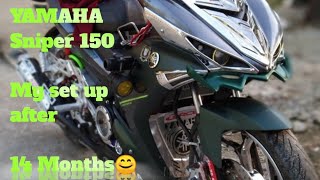 Yamaha Sniper 150, My Set Up After 14 Months . Short Video