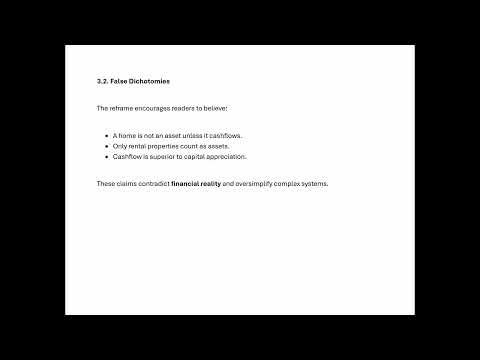 The Structural Failure of Kiyosaki’s Asset Redefinition