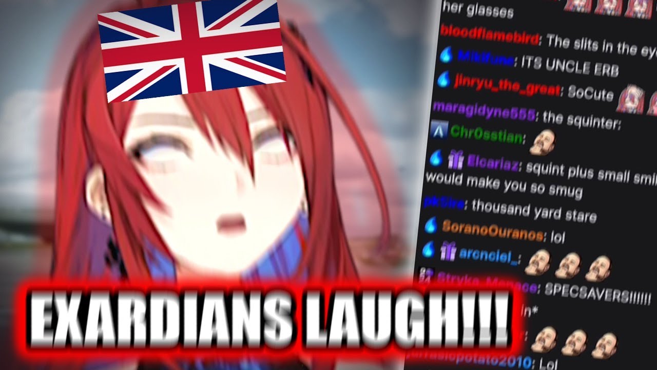 Elizabeth when she makes British jokes during her RP model showcase and chat's response is...