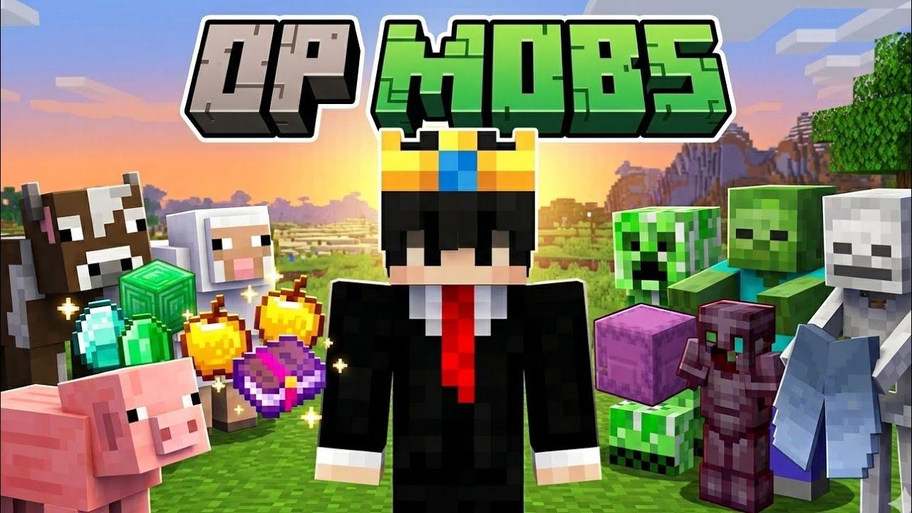 Minecraft But Every Mob Drops OP Items! - YouTube