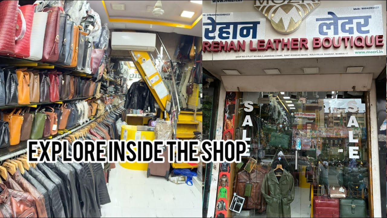 Dharavi Leather Market l Mumbai Leather Market l Leather jacket l #leathermarket #jacket #fashion 