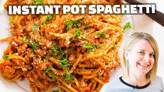 EASY Instant Pot Spaghetti Recipe | Perfect for Beginners