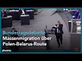Bundestagsdebatte zur Massenmigration über die Polen - Belarus-Route am 18.11.21
