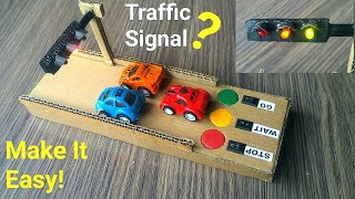 How to make traffic Signal Lights DIY | Traffic sign craft | school projects idea's