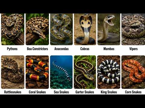 Every Types of Snakes Explained in 8 Minutes