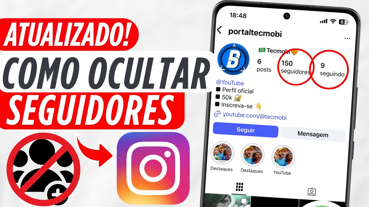 Como Ocultar Seguidores e Seguindo no Instagram 2025 - YouTube