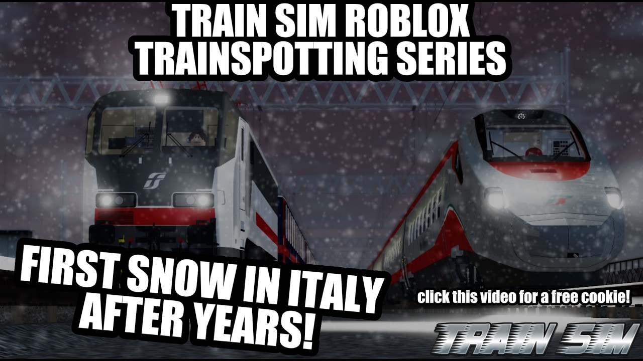 First snow in Italy after YEARS! (Train Sim ROBLOX!)