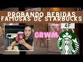 GRWM  ❤️  | Trying famous TikTok Starbucks drinks | Probando bebidas famosas de Starbucks.