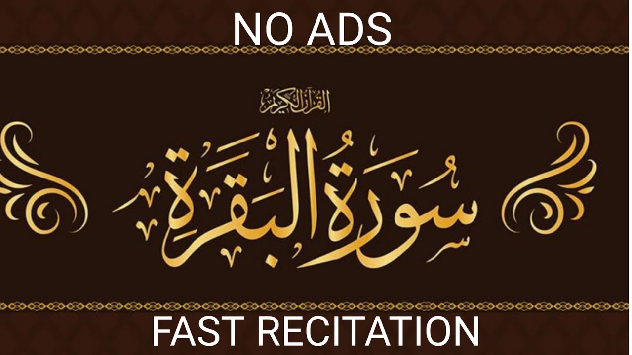Fast Recitation of Surah Al Baqarah by Shaikh Mishary Rashid Alafasy Without Ads  Light of Islam