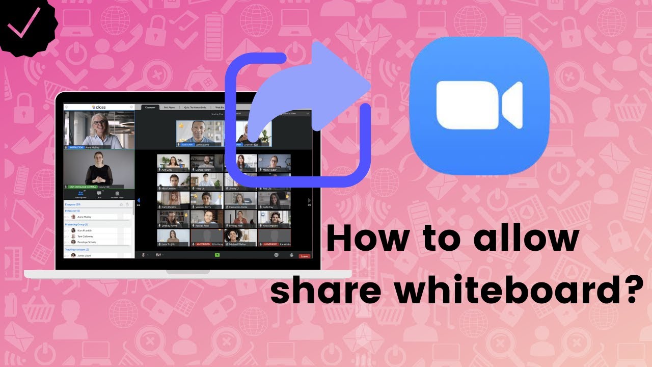 How to allow participants to share whiteboard on Zoom? YouTube