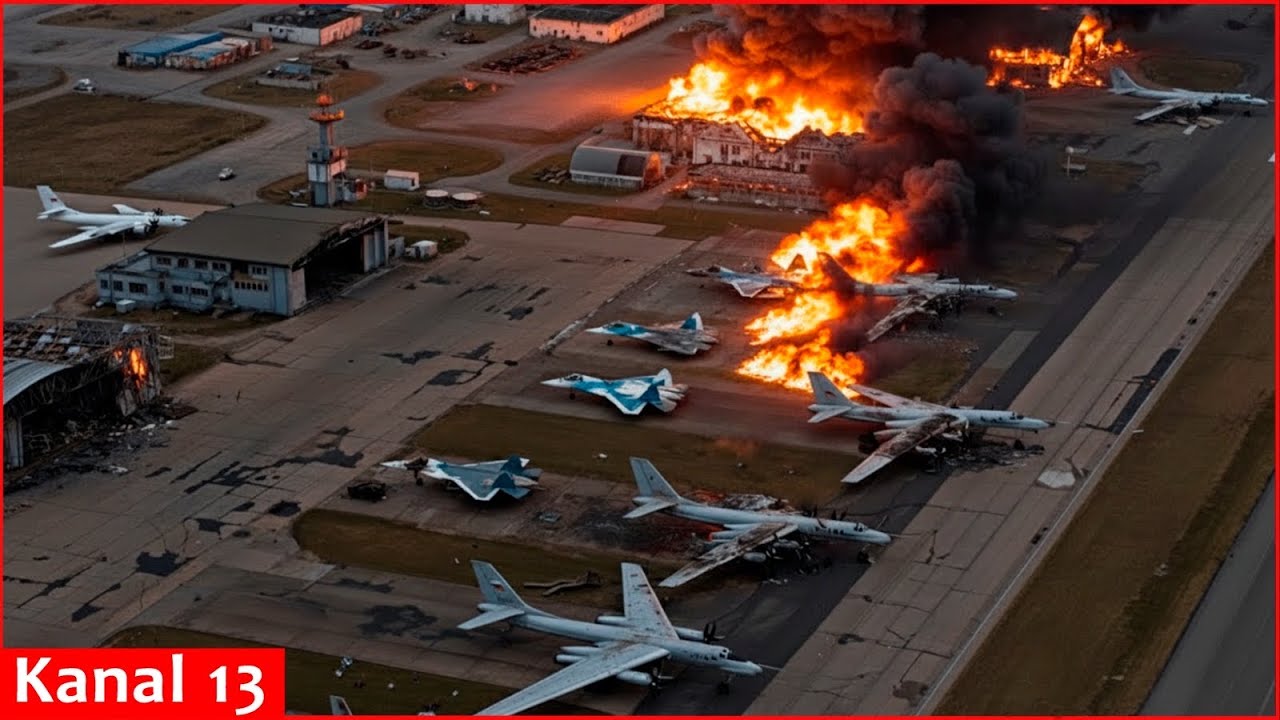 Украина нанесла новые разрушительные удары ракетами и беспилотниками по российской авиабазе Энгел...