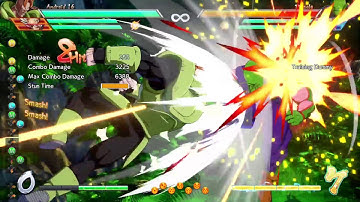Dragonball Fighterz: Android 16 Combo After Lvl1 Super into Hard Knockdown