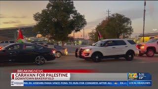 Pro-Palestinian group rallies through Bakersfield streets