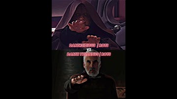 Darth Sidious VS Count Dooku | Battle #starwars #shorts #trending