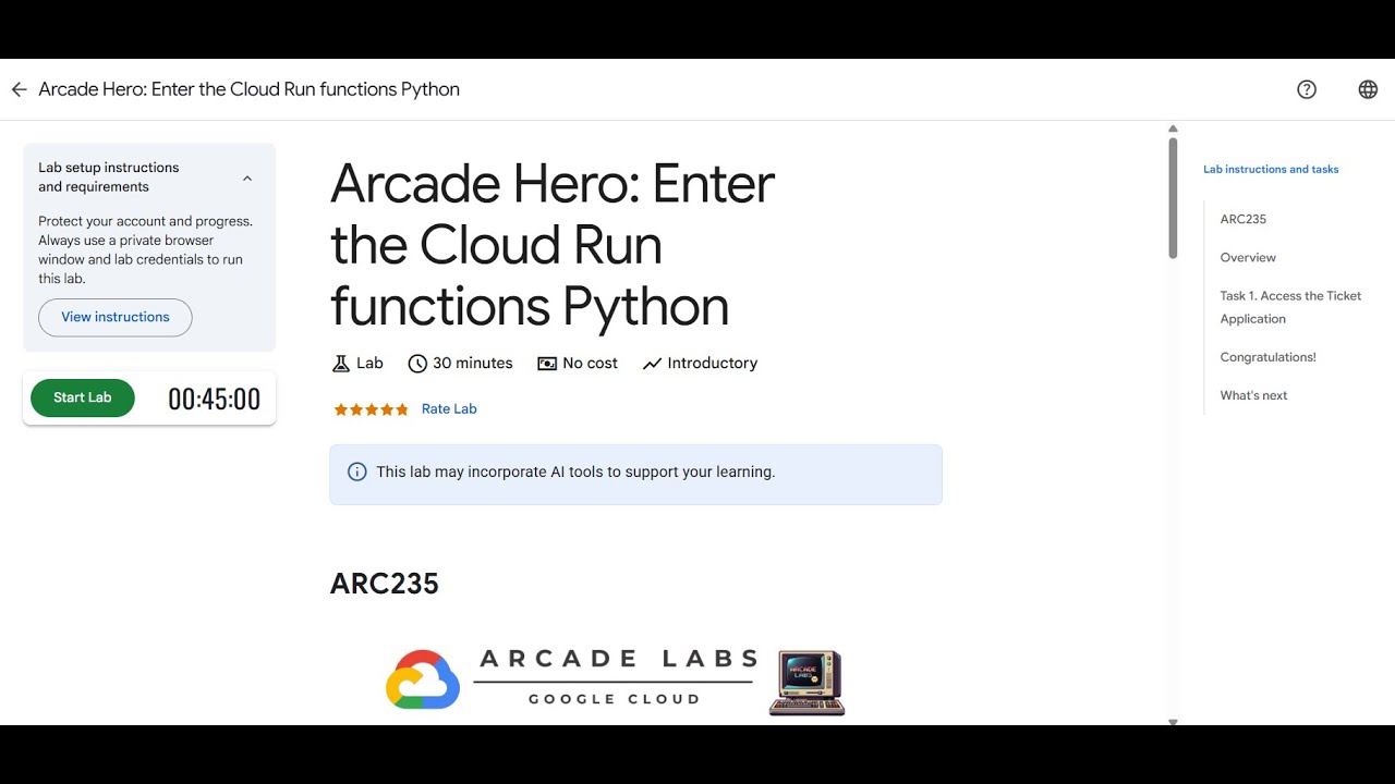 Arcade Hero: Enter the Cloud Run functions Python - YouTube