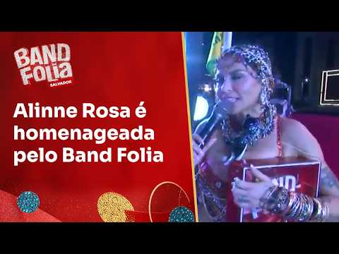 Alinne Rosa é homenageada e recebe Troféu Band Folia | Concentração Band Folia 2026