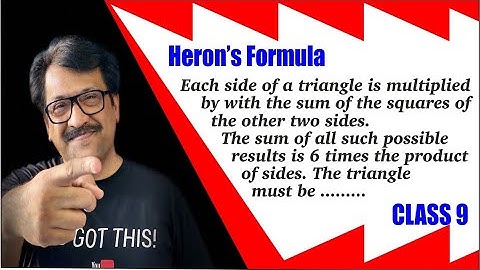 Each side of Triangle is multiplied by with the sum of the squares of the other two sides.Triangle