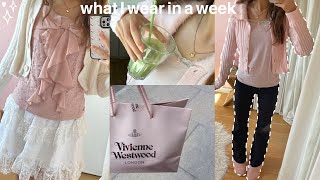 what I wear in a week! pinterest inspired outfits + cafe, journaling, pilates, emmiol