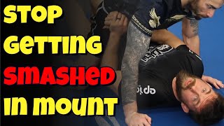 If You’re a White Belt Getting Smashed in Mount, Watch This