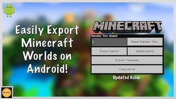 How to Easily Export and Save Minecraft Worlds on Android!