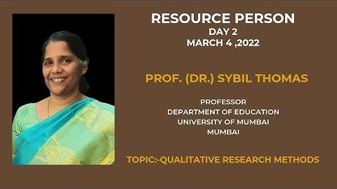 FDP on Research Methodology and Data Analysis-Day 2