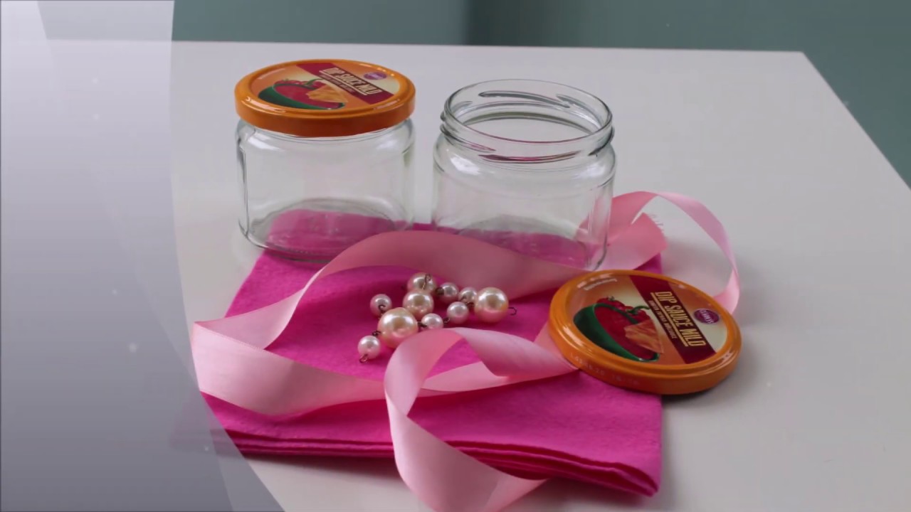 DIY Kavanozu güzel degerlendirelim/ Glasdeckel verschönern Geschenk IDEE/ Amazing jar gift