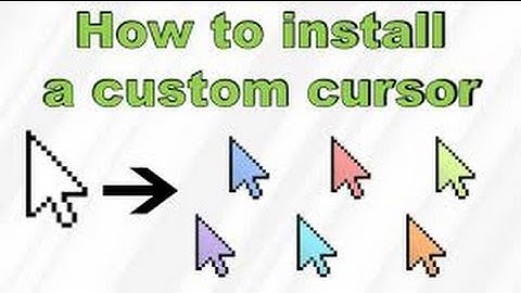 How To Get The Middle Finger Cursor // How To Get a Custom Cursor