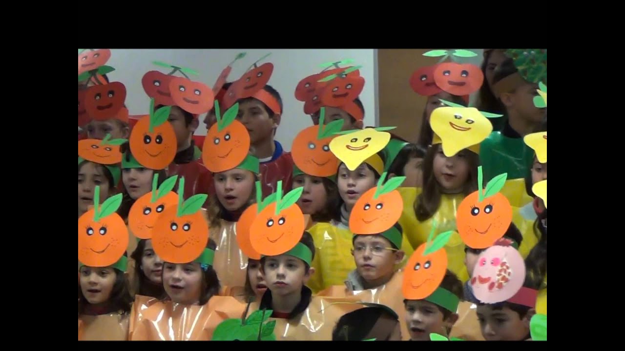 Hino da Fruta 2013/2014 - as 10 turmas da Escola Básica com Jardim de Infância de Mação - Santarém