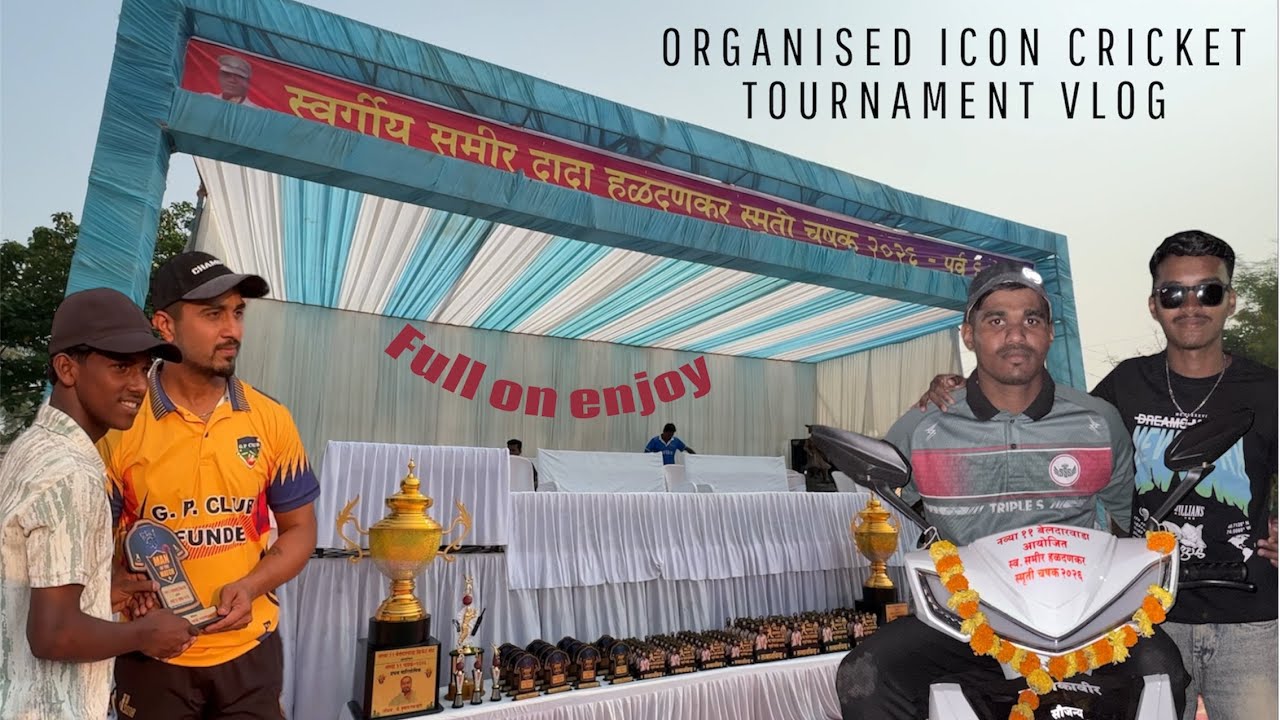 ORGANISED ICON CRICKET TOURNAMENT VLOG 11