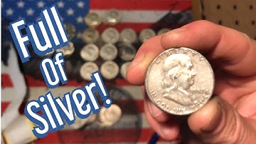 Coin Roll Hunting Half Dollars:Box FULL of Silver and a Commemorative!!