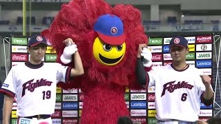 2016年9月1日 北海道日本ハム・増井投手・中田選手ヒーローインタビュー