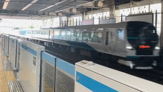 【大迫力！】E257系特急「踊り子」大井町駅高速通過