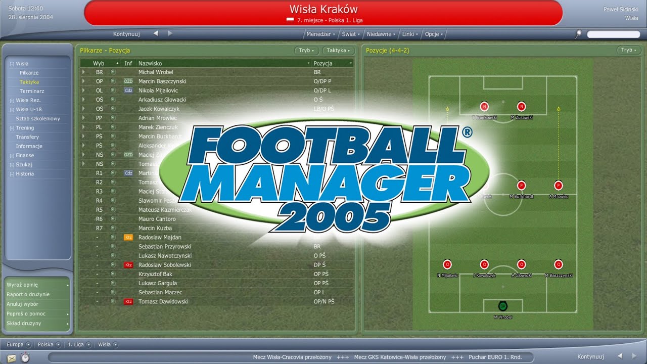 Football Manager 2005 - #2 Wisła Kraków | Bayer Leverkusen zdemolował nas  - odc. 2