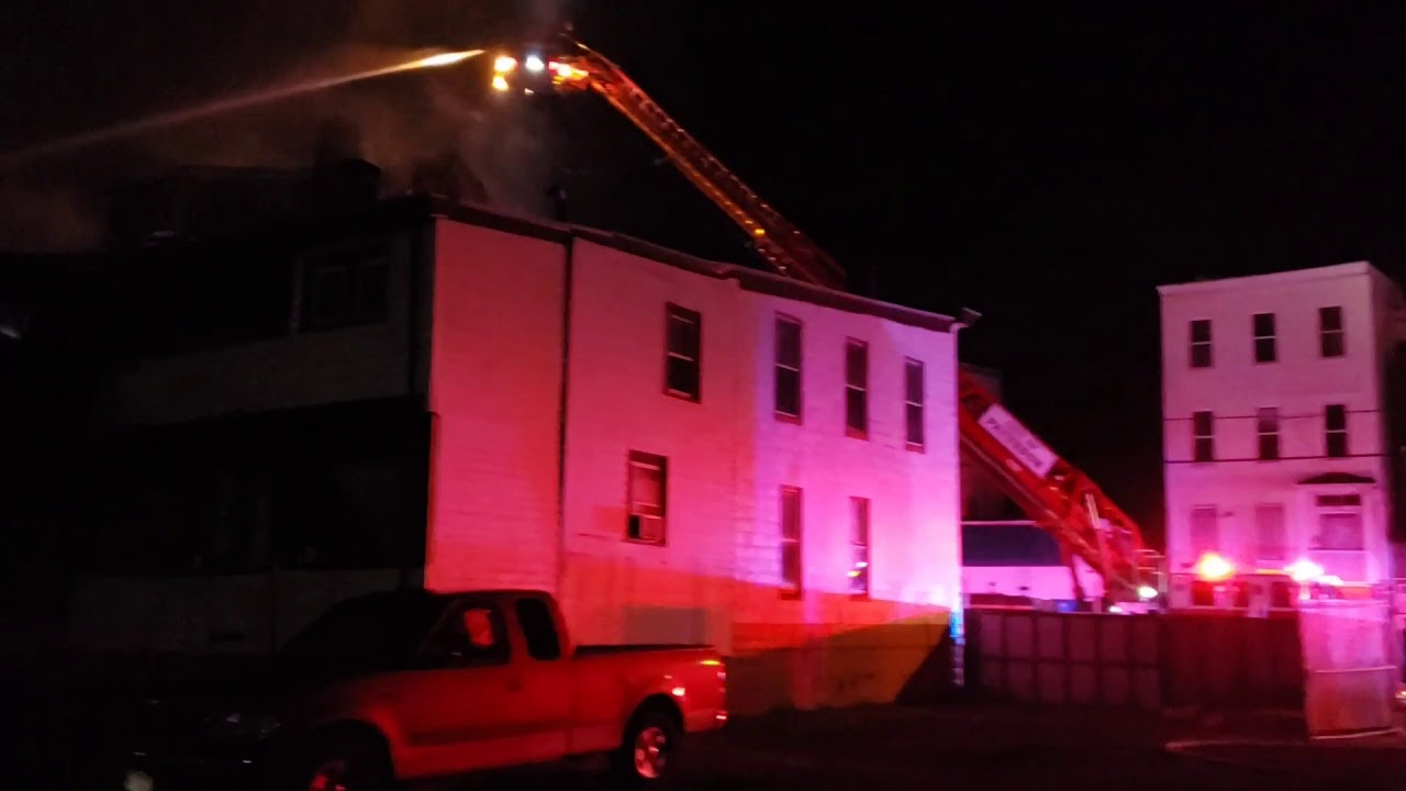 **7th Alarm Fire Apocalypse** Over Six Houses On Fire Downtown Paterson NJ (Beach St) 5920 P3
