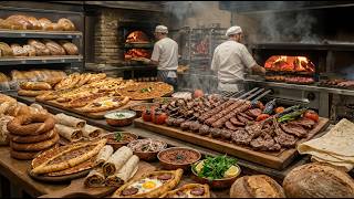 Inside Turkey’s Ultimate Street Food Feast! Kebabs, Lahmacun & Fresh Bread