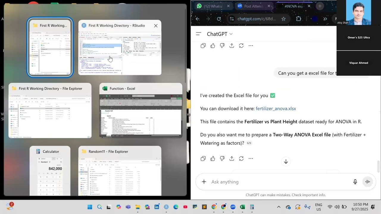 Batch 97 : T test task in R