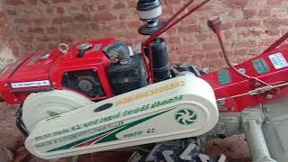 VST power tiller with top seat attachment