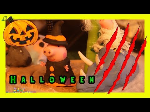 Especial de Halloween Peppa la Cerdita y Juguetes de Dinosaurios 🎃 Videos para niños