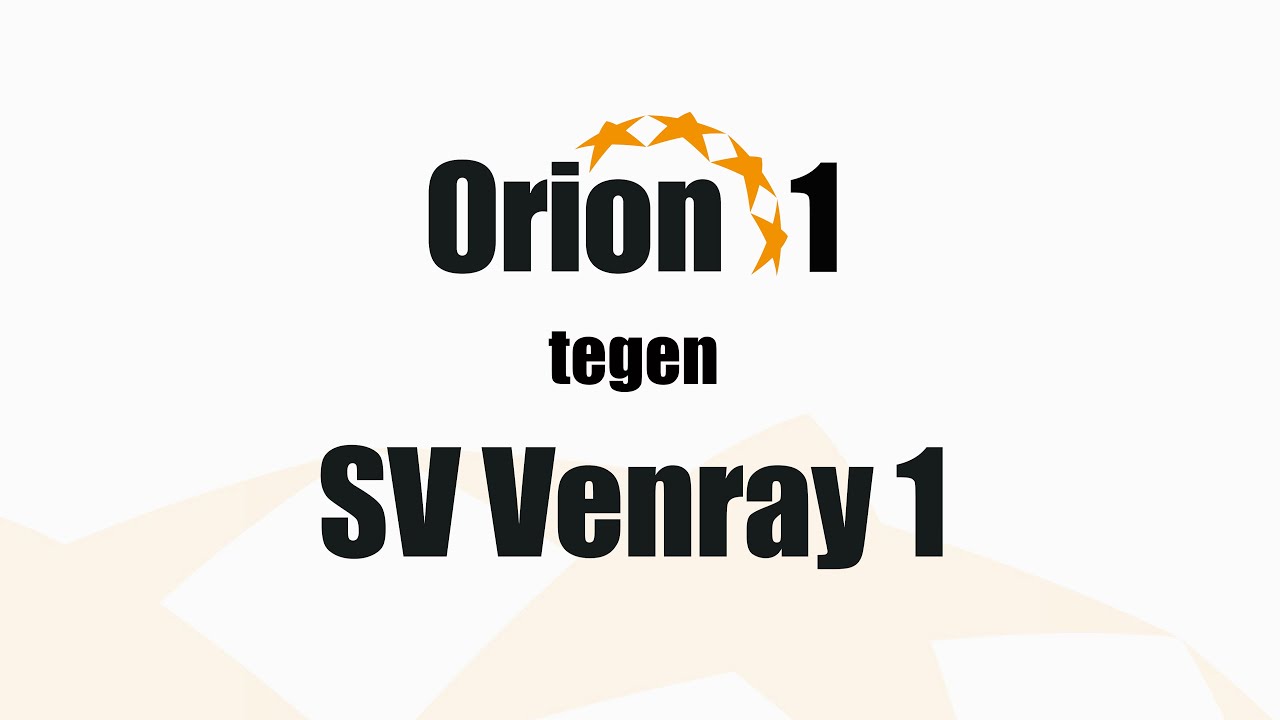 Orion 1 vs SV Venray 1 (12 okt 2025)
