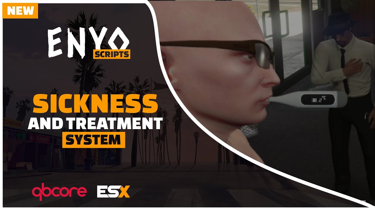 FiveM Advanced Illness & Treatment System: Players Can Get Sick! [QBCore] [ESX]