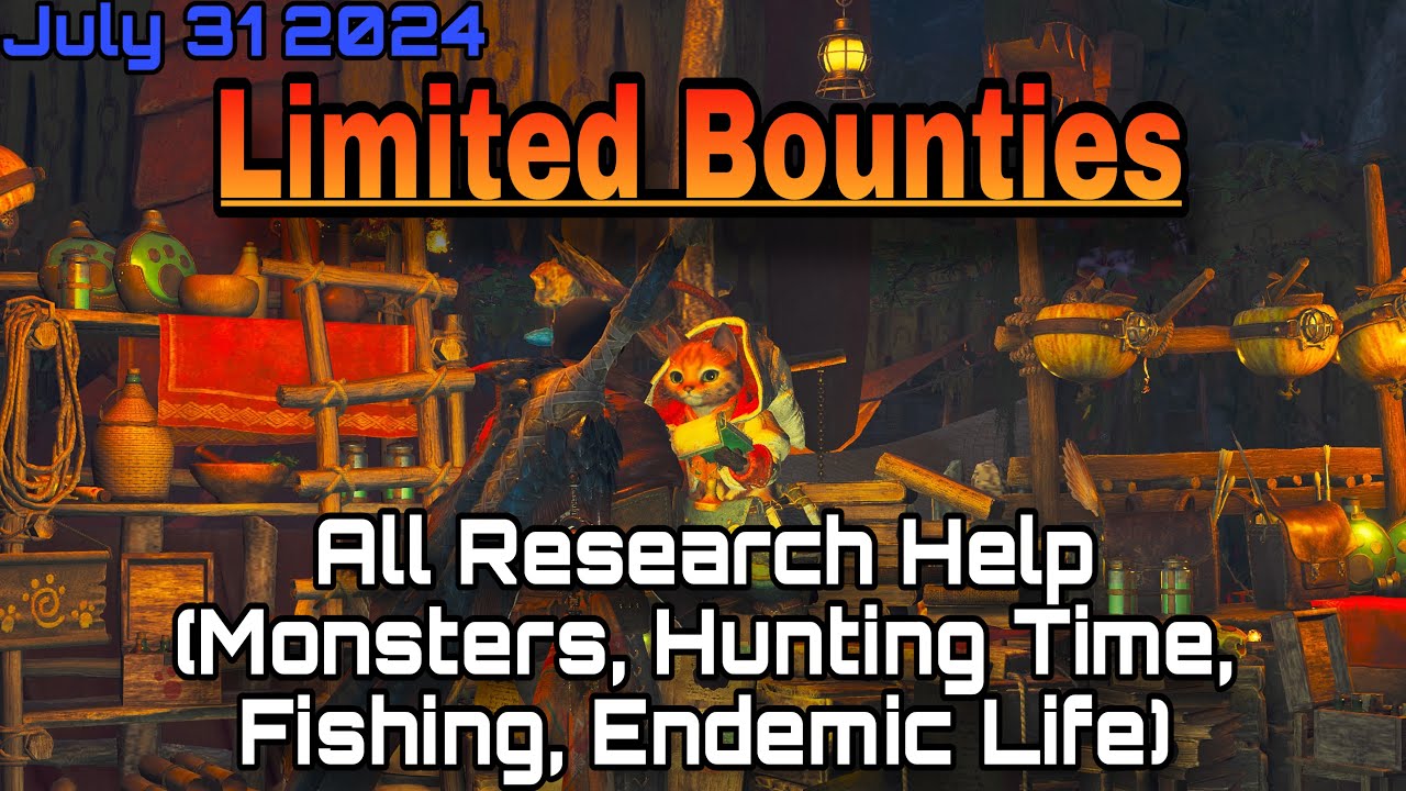 Limited Bounties Guide July 31th (MH Wilds) - YouTube
