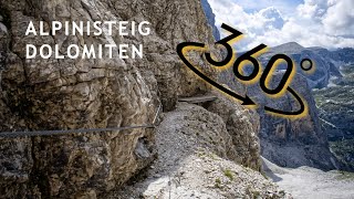 360 Video Dolomiten - Alpinisteig - 360 Blick 360 View Strada Degli Alpini