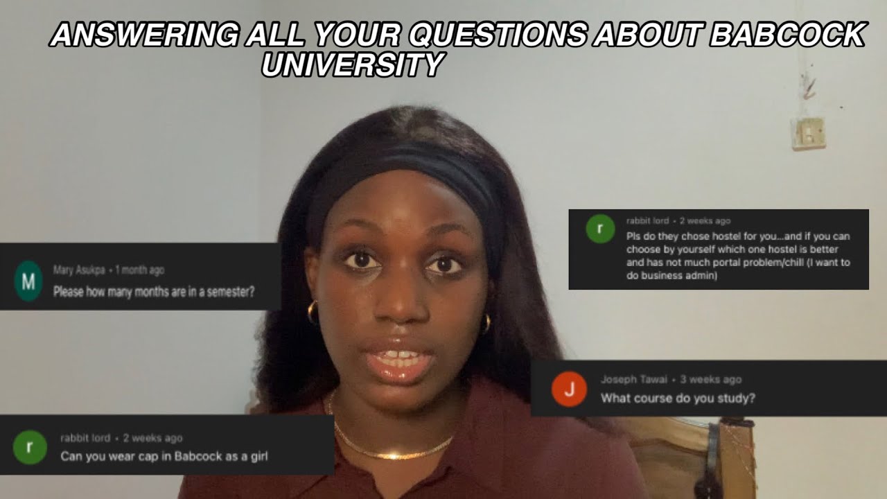 BABCOCK UNIVERSITY: Can girls wear trousers?Answering all your questions